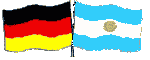 Flaggen Deustschland - Argentinien